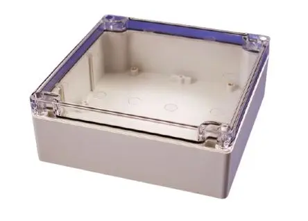 Produktfoto 1 von Hammond 1554; Gehäuse; Polycarbonat; Hellgrau IP68 Breite 160 mm Höhe 61 mm Länge 160 mm