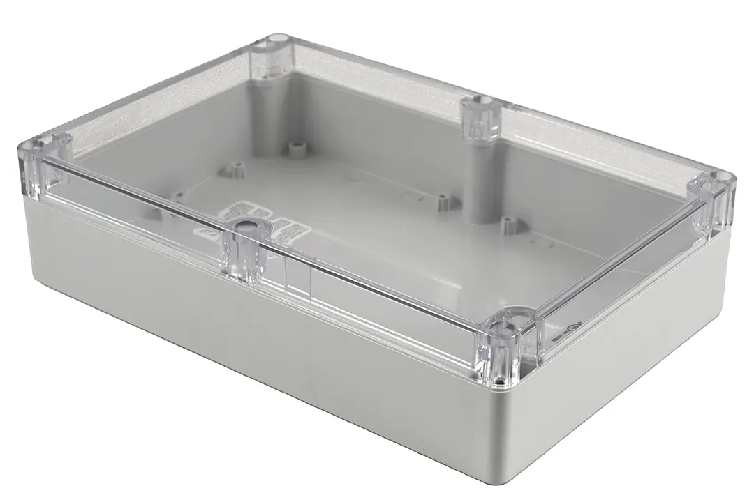 Produktfoto 1 von Hammond 1554; Gehäuse; Polycarbonat; Hellgrau IP68 Breite 160 mm Höhe 60 mm Länge 239 mm