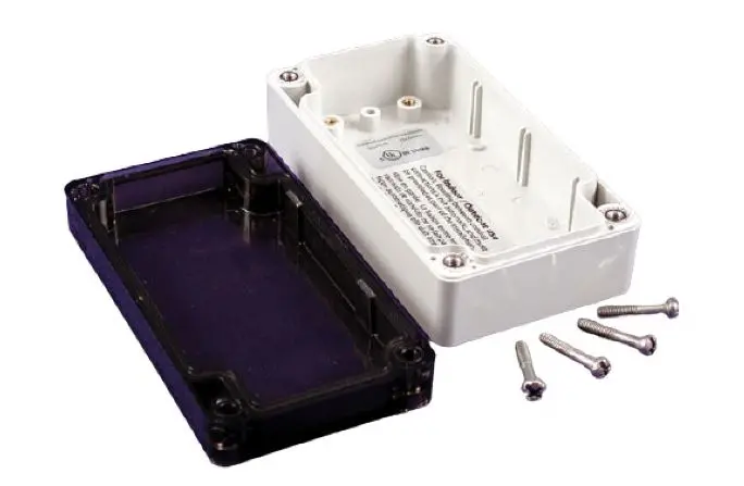 Hammond 1554; Gehäuse; Polycarbonat; Hellgrau IP68 Breite 66 mm Höhe 40.6 mm Länge 119.4 mm