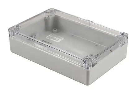 Produktfoto 1 von Hammond 1554; Gehäuse; Polycarbonat; Hellgrau IP68 Breite 119.4 mm Höhe 45.7 mm Länge 180.3 mm