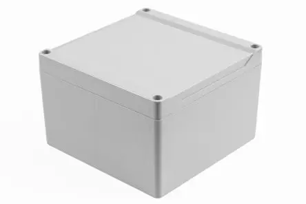 Produktfoto 1 von Hammond 1555; Gehäuse; ABS; Hellgrau IP66 Breite 140 mm Höhe 89.9 mm Länge 140 mm