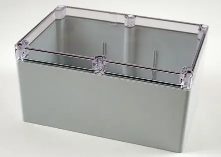 Produktfoto 1 von Hammond 1554; Gehäuse; Polycarbonat; Hellgrau IP68 Breite 160 mm Höhe 119.4 mm Länge 238.8 mm