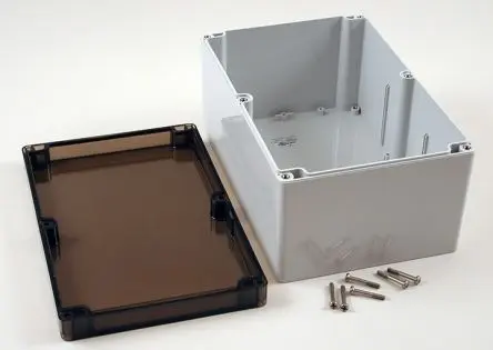 Produktfoto 1 von Hammond 1554 Polycarbonat Gehäuse 1554 Außenmaß 9.4 x 6.3 x 4.7Zoll IP68