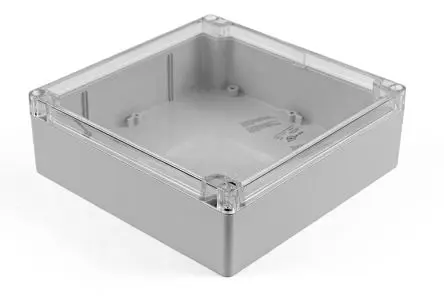 Produktfoto 1 von Hammond 1554; Gehäuse; Polycarbonat; Hellgrau IP68 Breite 180.3 mm Höhe 59.9 mm Länge 180.3 mm