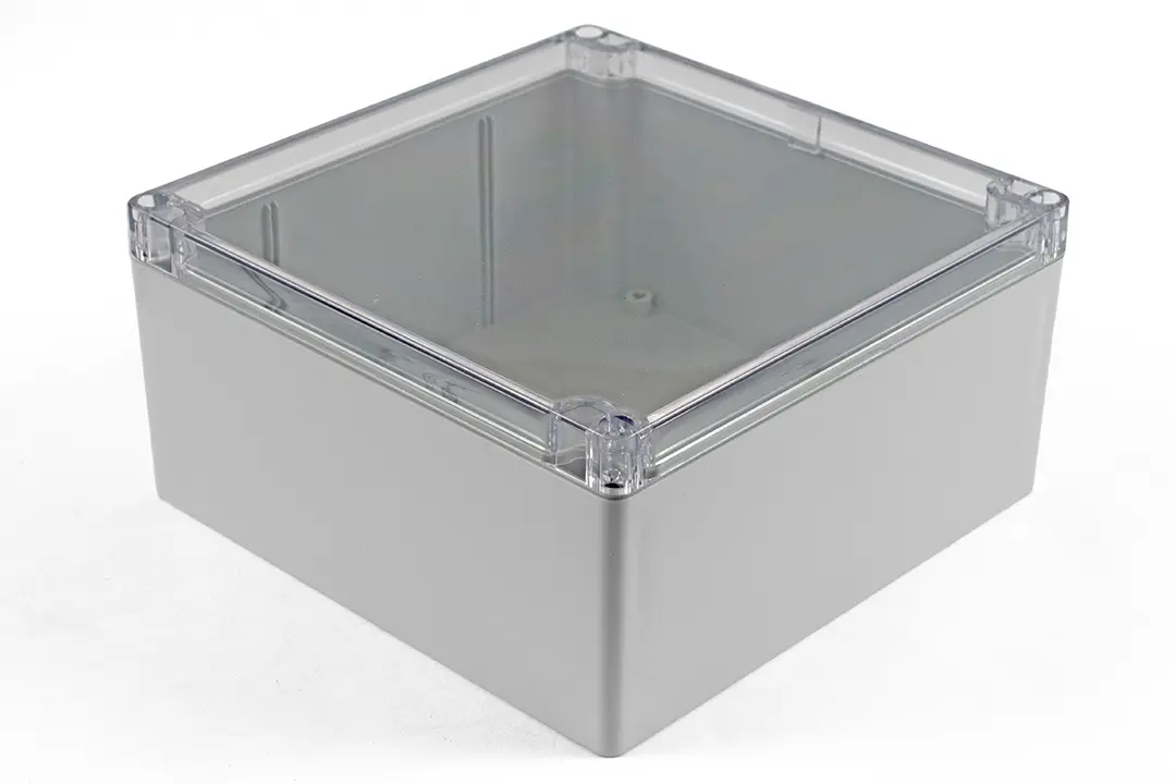 Produktfoto 1 von Hammond 1554; Gehäuse; Polycarbonat; Hellgrau IP68 Breite 180.3 mm Höhe 89.9 mm Länge 180.3 mm
