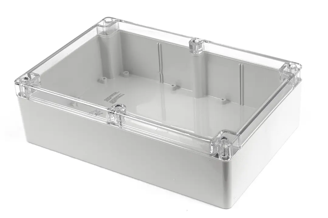 Produktfoto 1 von Hammond 1554; Gehäuse; Polycarbonat; Hellgrau IP68 Breite 200 mm Höhe 90 mm Länge 300 mm