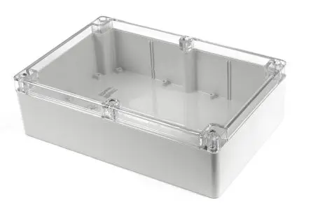 Produktfoto 1 von Hammond 1554 Polycarbonat Gehäuse 1554 Hellgrau Außenmaß 11.8 x 7.8 x 3.54Zoll IP68