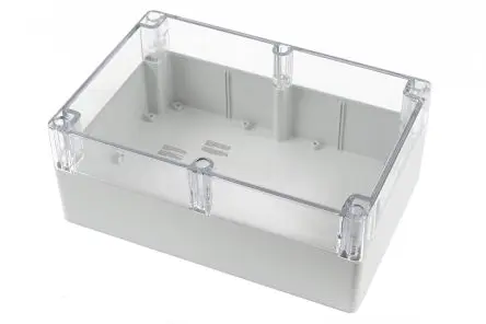 Produktfoto 1 von Hammond 1554; Gehäuse; Polycarbonat; Hellgrau IP68 Breite 200 mm Höhe 120 mm Länge 300 mm