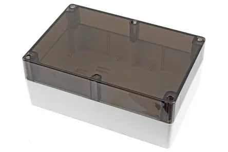 Produktfoto 1 von Hammond 1554; Gehäuse; Polycarbonat; Hellgrau IP68 Breite 198.1 mm Höhe 119.9 mm Länge 299.7 mm