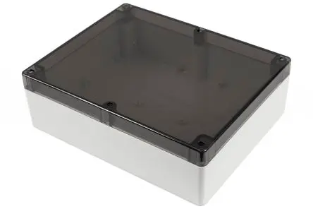 Produktfoto 1 von Hammond 1554; Gehäuse; Polycarbonat; Hellgrau IP68 Breite 238.8 mm Höhe 95 mm Länge 299.7 mm