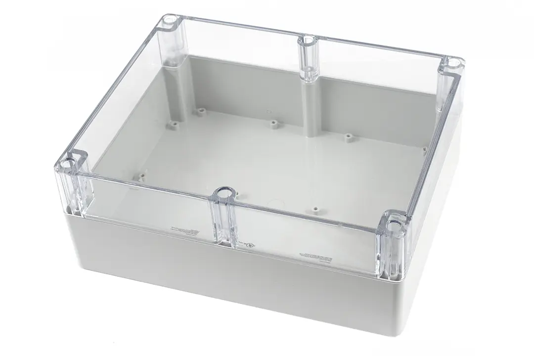 Produktfoto 1 von Hammond 1554; Gehäuse; Polycarbonat; Hellgrau IP68 Breite 240 mm Höhe 120 mm Länge 300 mm