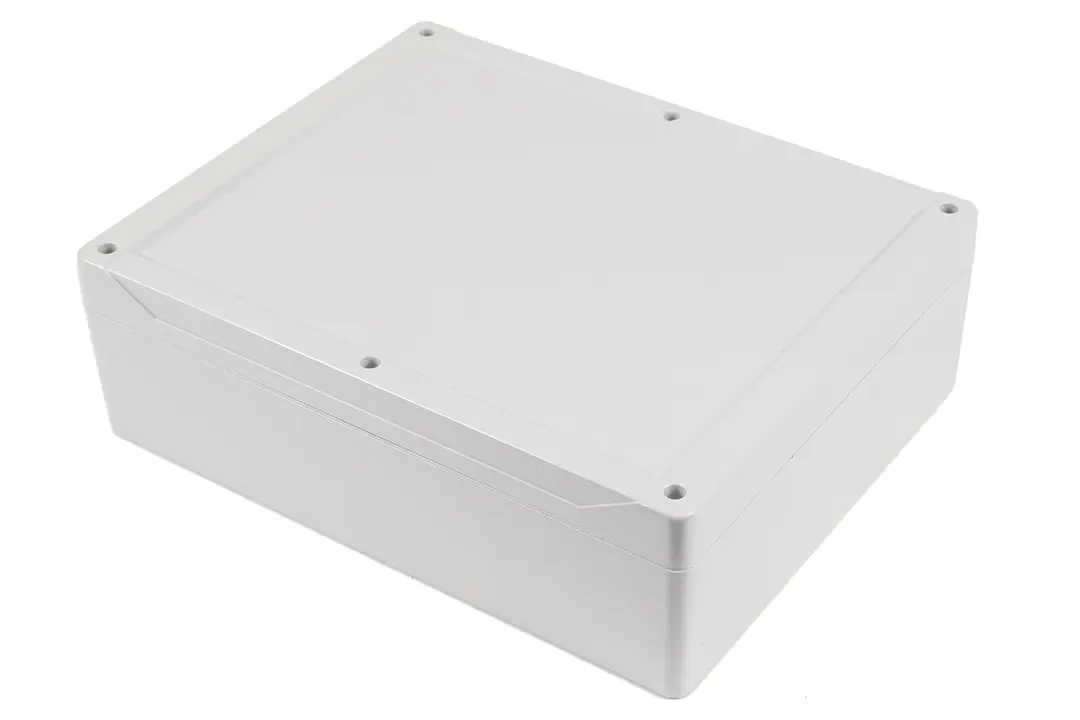 Produktfoto 1 von Hammond 1555; Gehäuse; Polycarbonat; Hellgrau IP68 Breite 240 mm Höhe 95 mm Länge 300 mm
