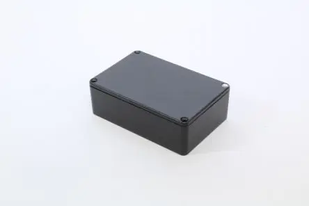 Produktfoto 1 von Hammond 1590; Gehäuse; Aluminiumdruckguss; Schwarz IP54 Breite 77 mm Höhe 38 mm Länge 116 mm