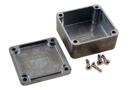 Produktfoto 1 von Hammond 1590; Gehäuse; Aluminiumdruckguss; Natur IP54 Breite 51 mm Höhe 25 mm Länge 51 mm