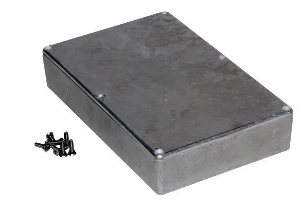 Produktfoto 1 von Hammond 1590; Gehäuse; Aluminiumdruckguss; Natur IP65 Breite 120 mm Höhe 37 mm Länge 188 mm