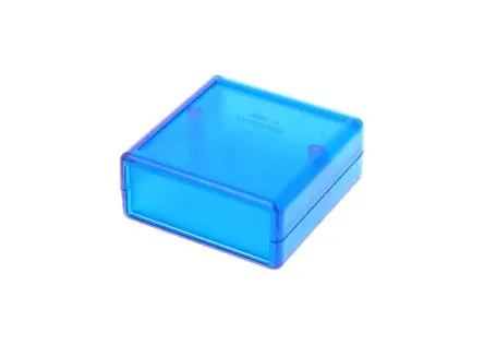 Produktfoto 1 von Hammond, ABS-Koffer, Blau transparent, ABS, IP54 28 mm, 66 mm, 66 mm, 1593