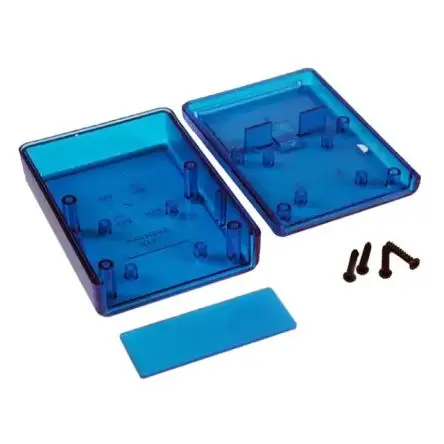 Produktfoto 1 von Hammond, ABS-Koffer, Blau transparent, ABS, IP54 28 mm, 91 mm, 66 mm, 1593