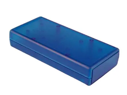 Produktfoto 1 von Hammond, ABS-Koffer, Blau transparent, ABS, IP54 28 mm, 140 mm, 66 mm, 1593