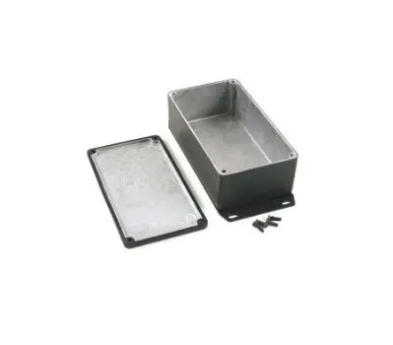 Produktfoto 1 von Hammond 1590; Gehäuse; Aluminiumdruckguss; Schwarz Geflanscht IP65 Breite 83 mm Höhe 50 mm Länge 153 mm
