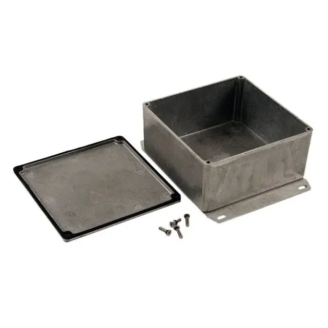 Produktfoto 1 von Hammond 1590; Gehäuse; Aluminiumdruckguss; Natur Geflanscht IP65 Breite 120 mm Höhe 59 mm Länge 120 mm