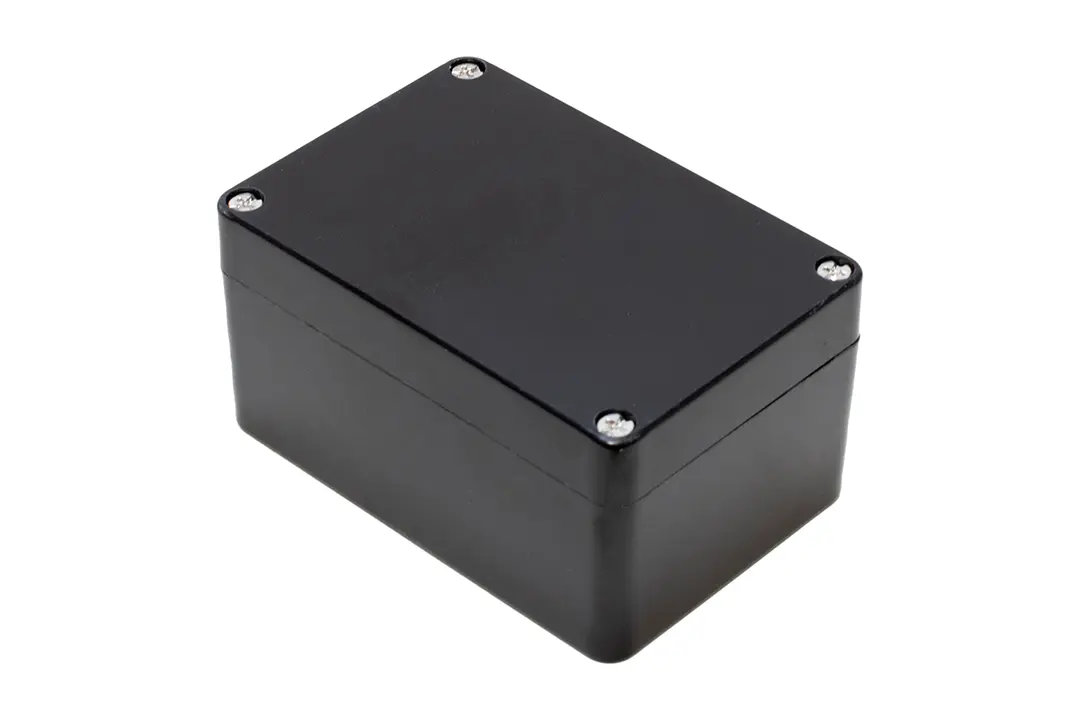 Produktfoto 1 von Hammond 1590ZGRPBK; Gehäuse; GF Polyester; Schwarz; IK09 IP66 Breite 75 mm Höhe 55 mm Länge 110 mm