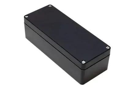 Produktfoto 1 von Hammond 1590ZGRPBK GF Polyester Gehäuse 1590ZGRPBK Schwarz Außenmaß 190 x 75 x 55mm IP66