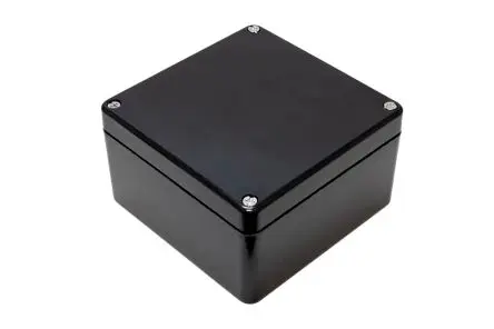 Produktfoto 1 von Hammond 1590ZGRPBK; Gehäuse; GF Polyester; Schwarz; IK09 IP66 Breite 160 mm Höhe 90 mm Länge 160 mm