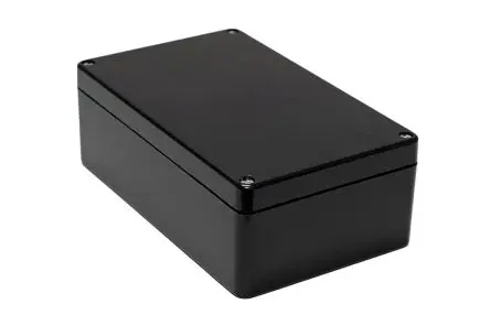 Produktfoto 1 von Hammond 1590ZGRPBK; Gehäuse; GF Polyester; Schwarz; IK09 IP66 Breite 160 mm Höhe 90 mm Länge 260 mm