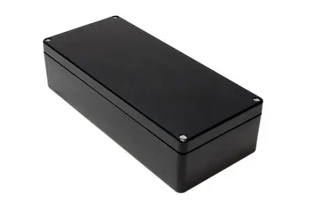Produktfoto 1 von Hammond 1590ZGRPBK; Gehäuse; GF Polyester; Schwarz; IK09 IP66 Breite 160 mm Höhe 90 mm Länge 361 mm