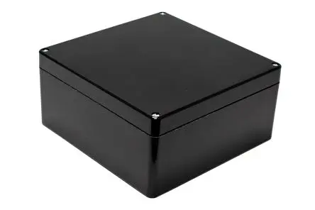 Produktfoto 1 von Hammond 1590ZGRPBK; Gehäuse; GF Polyester; Schwarz; IK09 IP66 Breite 251 mm Höhe 120 mm Länge 255 mm