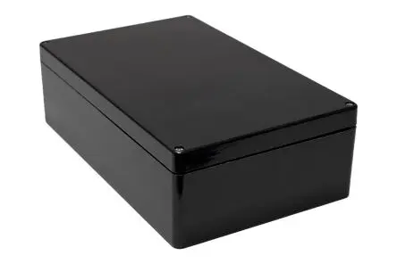 Produktfoto 1 von Hammond 1590ZGRPBK; Gehäuse; GF Polyester; Schwarz; IK09 IP66 Breite 250 mm Höhe 120 mm Länge 400 mm