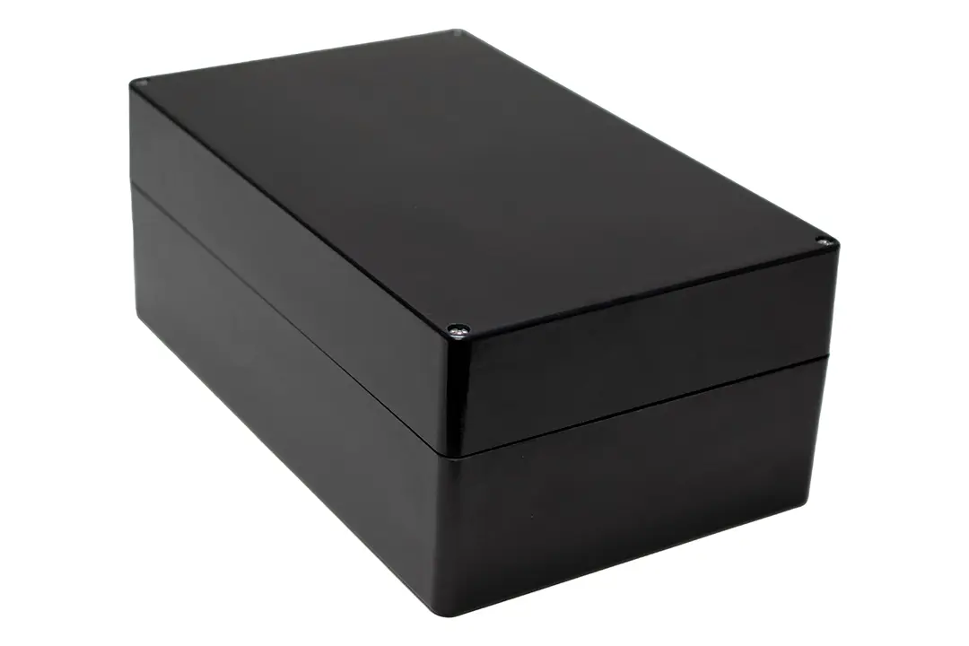 Produktfoto 1 von Hammond 1590ZGRPBK; Gehäuse; GF Polyester; Schwarz; IK09 IP66 Breite 250 mm Höhe 161 mm Länge 400 mm
