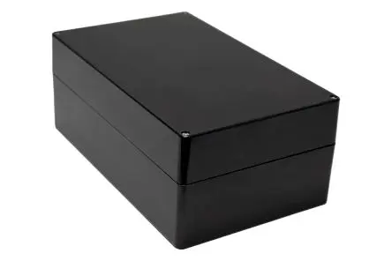 Produktfoto 1 von Hammond 1590ZGRPBK; Gehäuse; GF Polyester; Schwarz; IK09 IP66 Breite 250 mm Höhe 161 mm Länge 400 mm