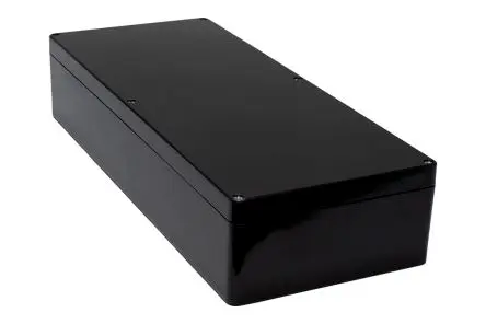 Produktfoto 1 von Hammond 1590ZGRPBK; Gehäuse; GF Polyester; Schwarz; IK09 IP66 Breite 250 mm Höhe 120 mm Länge 600 mm