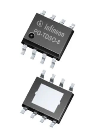 Produktfoto 1 von Infineon HITFET 1 Leistungsschalter-IC Low-Side Low-Side 70 mΩ 8-Pin 5 Ausg. TDSO-8