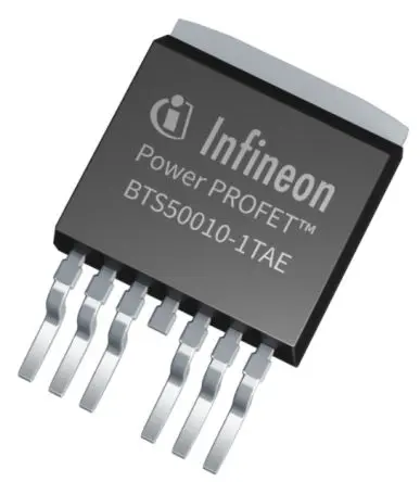 Produktfoto 1 von Infineon BTS50010 1 Leistungsschalter-IC High-Side High-Side 2.1 mΩ 7-Pin 3 Ausg. TO-263