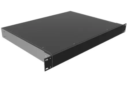 Produktfoto 1 von Hammond RM 19 Zoll Rack Gehäuse 1U Schwarz, 422 mm x 44mm x 330 mm