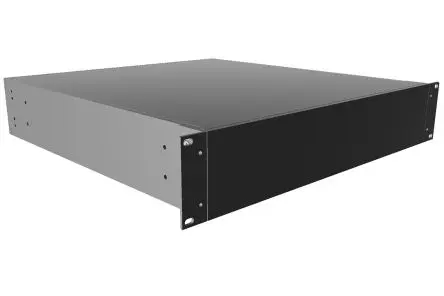 Produktfoto 1 von Hammond RM 19 Zoll Rack-Montage-Gehäuse 2 U Belüftet Schwarz, B: 422 mm x T: 89 mm x H: 457 mm