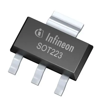 Produktfoto 1 von Infineon ITS4200S-ME-N 1 Leistungsschalter-IC High-Side High-Side 160 mΩ 4-Pin 5 Ausg. SOT-223