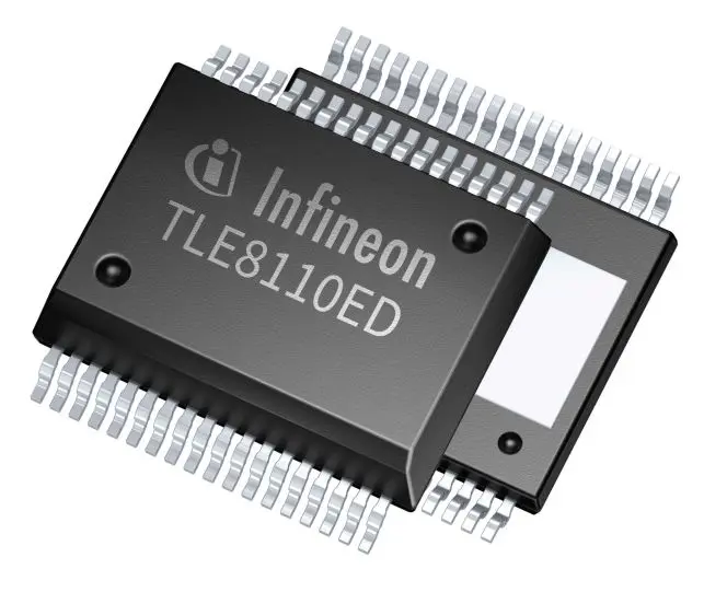 Produktfoto 1 von Infineon TLE8110ED 8 Leistungsschalter-IC Low-Side Low-Side 1.2 nΩ 36-Pin 10 Ausg. DSO-36