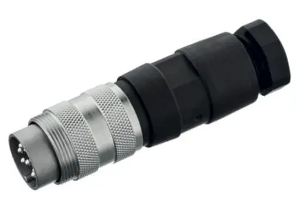 Produktfoto 1 von Amphenol Industrial T340 M16 DIN-Stecker Gerade 6-polig, DIN EN 61076 2-106, 300V 5A IP40 Kabel, Schraubkupplung Stecker