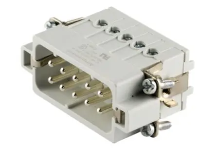 Produktfoto 1 von Amphenol Industrial C146 Industrie-Steckverbinder Kontakteinsatz Stecker, 10-polig 16A, Kabel, Stifteinsatz für