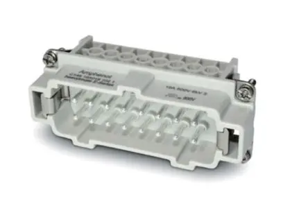 Produktfoto 1 von Amphenol Industrial C146 Industrie-Steckverbinder Kontakteinsatz Stecker, 16-polig 16A, Kabel, Stifteinsatz für