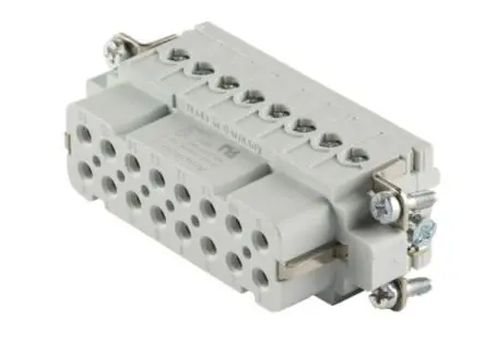 Amphenol Industrial C146 Stromversorgungssteckverbinder-Einsatz Frontplattenmontage 16A Schraubbefestigung Buchse