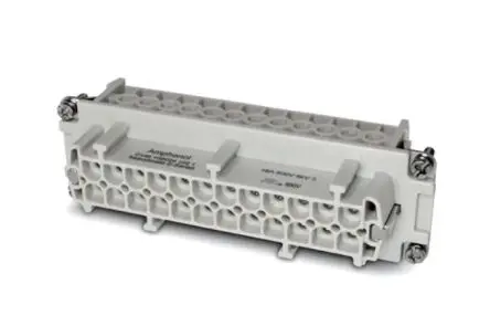Produktfoto 1 von Amphenol Industrial C146 Industrie-Steckverbinder Kontakteinsatz Buchse, 24-polig 16A, Kabel, Buchseneinsatz für