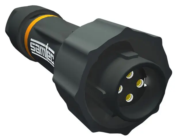 Produktfoto 1 von Samtec AccliMate 12 mm M12 Rundsteckverbinder Stecker 5-polig Buchse 5A Kabel IP68