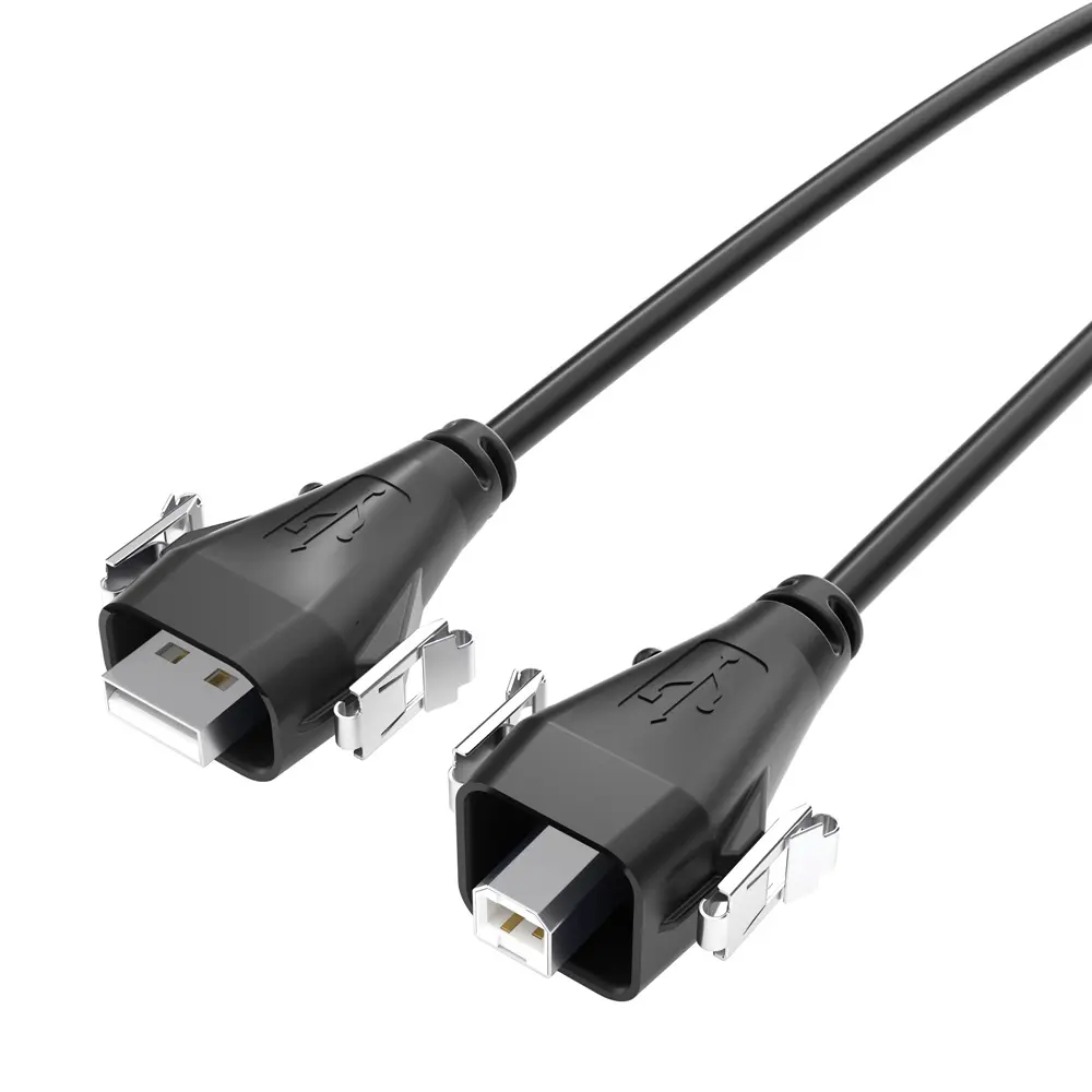Produktfoto 1 von Samtec USB-Kabel, USBA / USB B, 3m USB 2.0 Schwarz