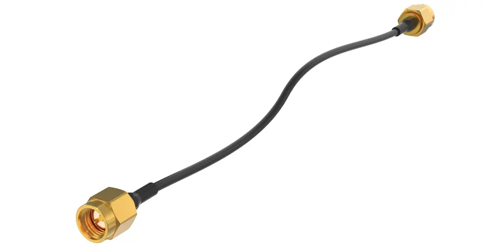 Produktfoto 1 von Samtec Koaxialkabel, 50 Ω 26 AWG, 1 m, Schwarz