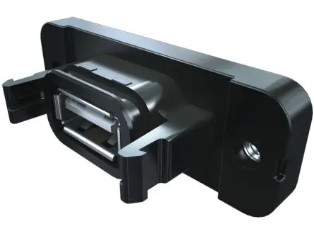 Produktfoto 1 von Samtec Stecker IC-Buchse USB-Kabel, USB Typ A / USB-Typ B, 500 mm Schwarz