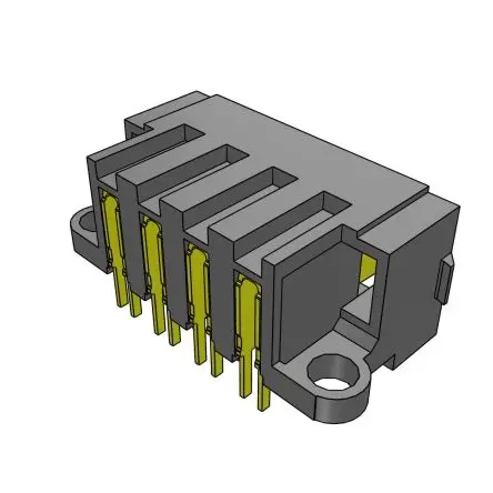 Produktfoto 1 von Samtec MPT Leiterplattenleiste gewinkelt, 4-polig / 1-reihig, Raster 5 mm Raster gewinkelt, Platine-Platine, Ummantelt